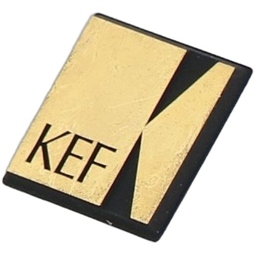 KEF Speaker Badge Push Fit Gold Logo Emblem Genuine Original Part Spare - Chorlton Analogue