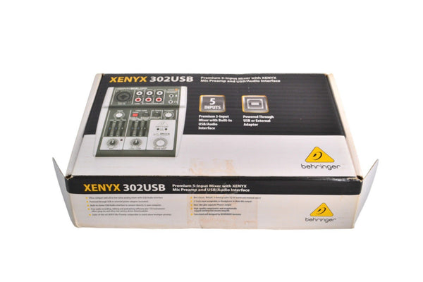 Behringer Xenyx 302USB 5 - input small mixer compact sound 302 USB audio - Chorlton Analogue