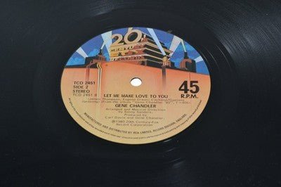 Gene Chandler Vinyl Record Let Me Make Love To You 12 Inch Single - Chorlton Analogue
