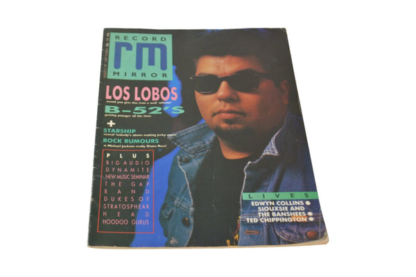 LOS LOBOS RECORD MIRROR MAGAZINE AUGUST 8 1987 - LOS LOBOS COVER + FEATURE INSID - Chorlton Analogue