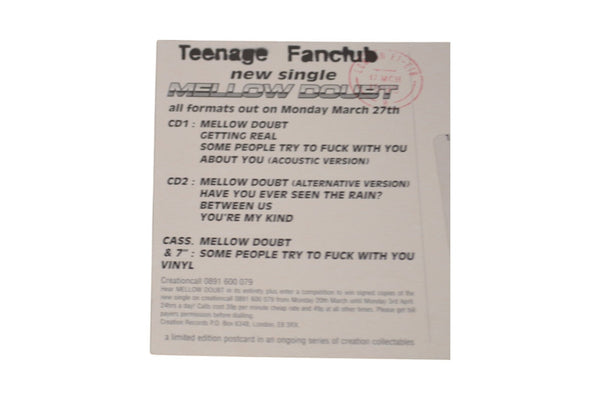 Teenage Fanclub Mellow Doubt Postcard Promo Mailer - Chorlton Analogue