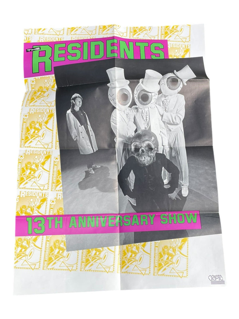 The Residents Poster 13th Anniversary Show Tour 1986 - Chorlton Analogue