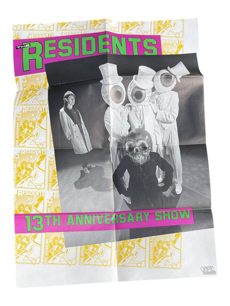 The Residents Poster 13th Anniversary Show Tour 1986 - Chorlton Analogue