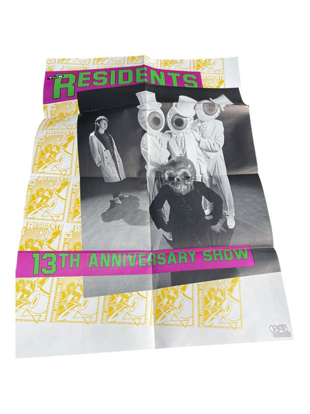 The Residents Poster 13th Anniversary Show Tour 1986 - Chorlton Analogue