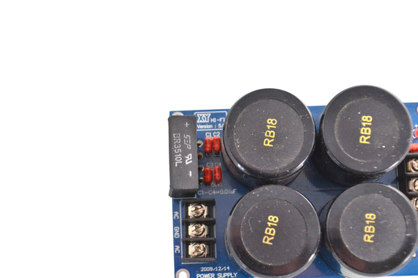 XY Hi - Fi Power Supply Board V5 - RB18 Capacitors - BR3510L Untested - Chorlton Analogue
