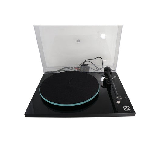 Rega Planar 2 P2 Turntable RB220 Tonearm Rega Carbon MM Belt Drive Black Tested