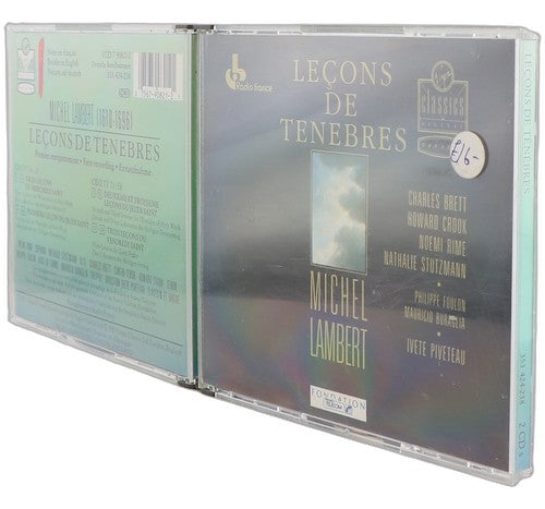 Lambert - Leçons De Ténèbres - Box Set 2 CDs - Virgin Classics Digital - 1989