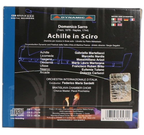 Sarro - Achille in Sciro - Box Set 3 CDs - Dynamic - 2008