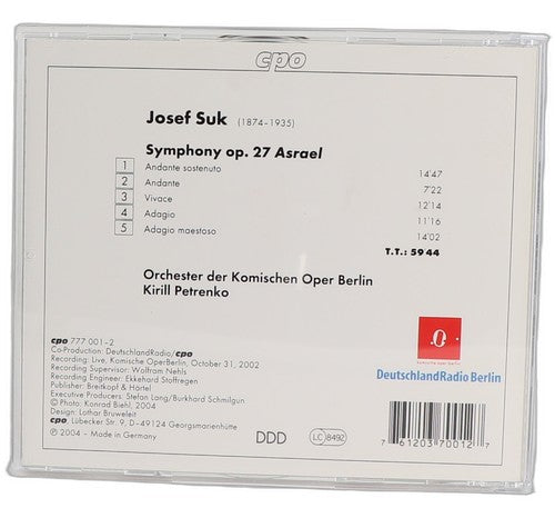 (2) - Asrael Symphony - CD - cpo - 2004 - Orchester Der Komischen Oper Berlin