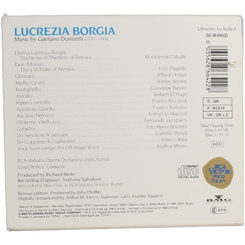 Gaetano Donizetti - Lucrezia Borgia (2 CD Set)