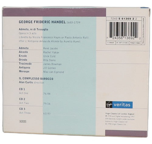 Georg Friedrich Händel - Admeto Re Di Tessaglia (3 CD Set) - Chorlton Analogue