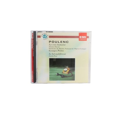 Francis Poulenc / Jean Cocteau - La Voix Humaine / Le Bel Indifférent CD 1988