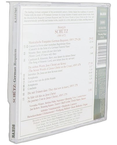 Heinrich Schütz - German Requiem • The Seven Words Of Jesus Christ On The Cross (CD)