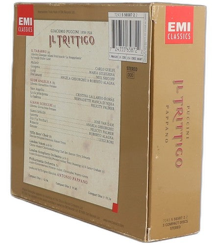 Puccini - Il Trittico: Il Tabarro - Suor Angelica - Gianni - Box Set 3 CDs