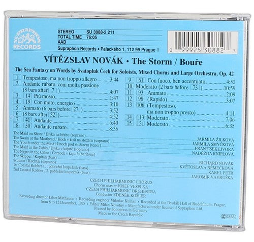 Vítězslav Novák - The Storm / Bouře (CD) - Chorlton Analogue