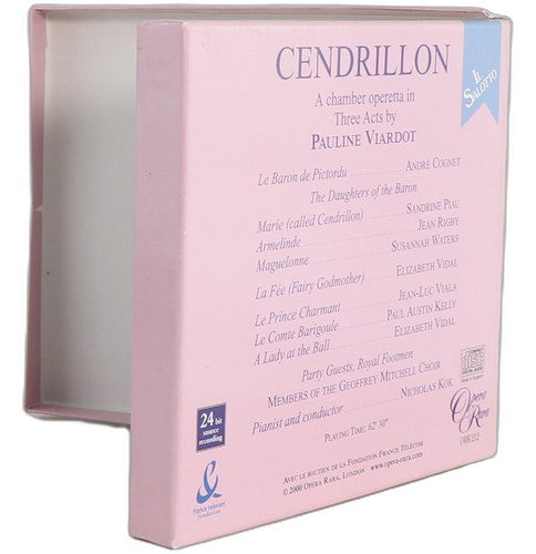 Viardot - Cendrillon (Il Salotto, Vol. 3) - CD - Opera Rara - 2000
