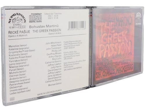 Martinů - The Greek Passion (Řecké Pašije) – Opera in 4 Acts - Box Set 2 CDs