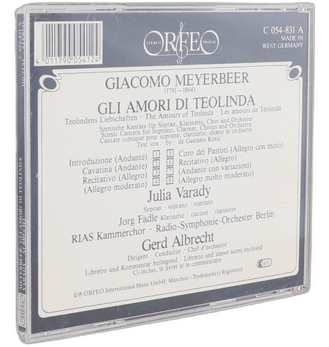 Meyerbeer - Gli Amori di Teolinda - CD - Orfeo - 1983 - Julia Varady