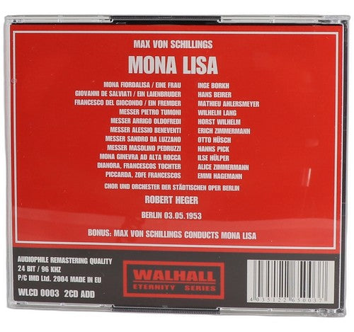 von Schillings - Mona Lisa - Box Set 2 CDs - Walhall Eternity Series - 2014