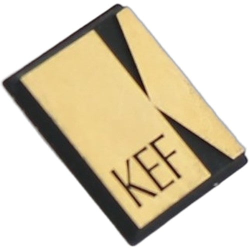 KEF Speaker Badge Push Fit Gold Logo Emblem Genuine Original Part Spare