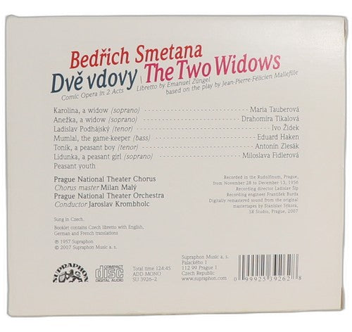 Smetana - Dvĕ Vdovy = The Two Widows - Box Set 2 CDs - Supraphon - 2007
