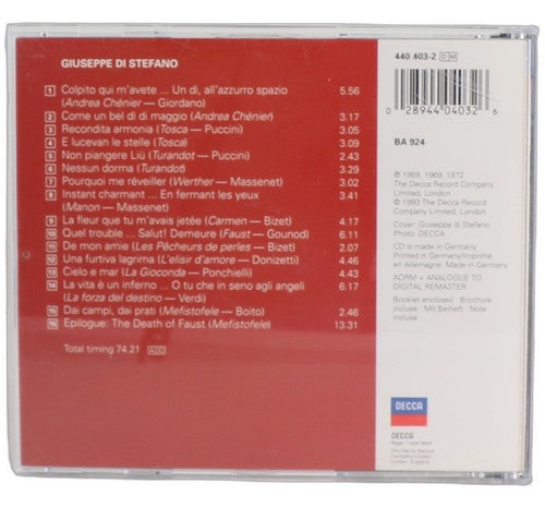 di Stefano - Giuseppe di Stefano - CD - Decca - 1993