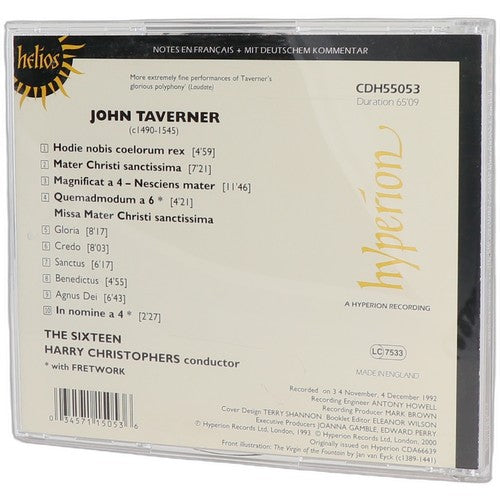 John Taverner - Missa Mater Christi Sanctissima (CD) - Chorlton Analogue
