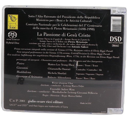 Pietro Metastasio - La Passione Di Gesù Cristo (2 CD Set) - Chorlton Analogue