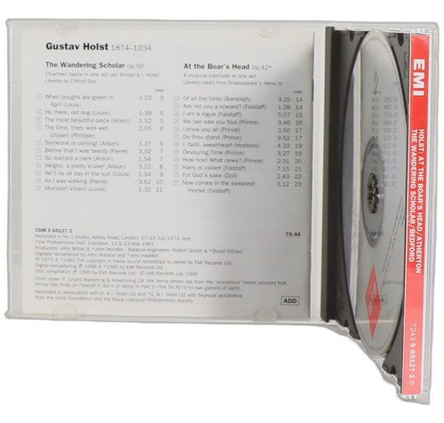 Holst - At The Boar's Head • The Wandering Scholar - CD - EMI Classics - 1995