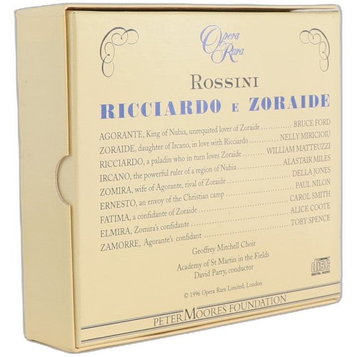 Rossini - Ricciardo e Zoraide - Box Set 3 CDs - Opera Rara - 1996