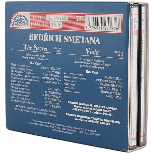 Smetana - The Secret (Tajemství) / Viola - Box Set 2 CDs - Supraphon