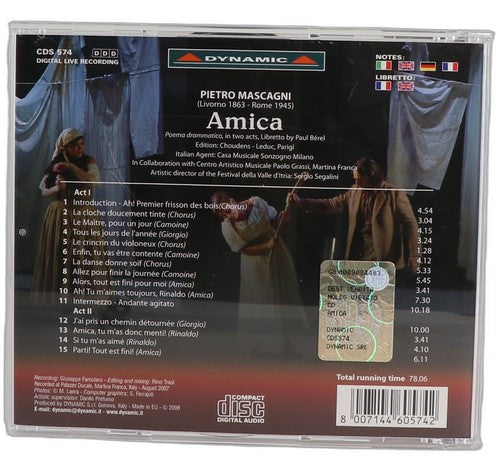 Mascagni - Amica - CD - Dynamic - 2008
