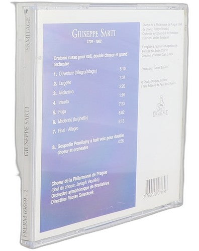 Giuseppe Sarti - Oratorio Russe / Gospodin Pomilujny (CD) - Chorlton Analogue