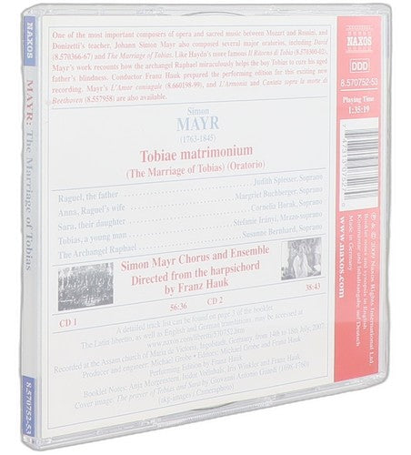 Johannes Simon Mayr - The Marriage Of Tobias (Oratoria) (2 CD Set)