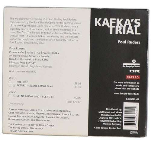 Ruders - Kafka's Trial - Box Set 2 CDs - Dacapo (4) - 2006