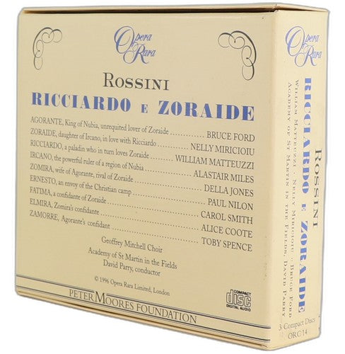Rossini - Ricciardo e Zoraide - Box Set 3 CDs - Opera Rara - 1996