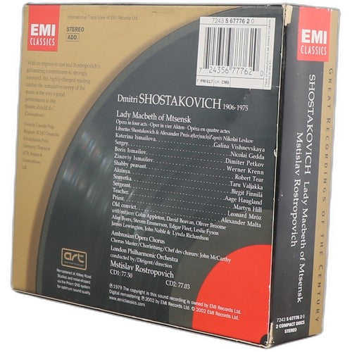 Dmitri Shostakovich - Lady Macbeth Of Mtsensk (2 CD Set) - Chorlton Analogue