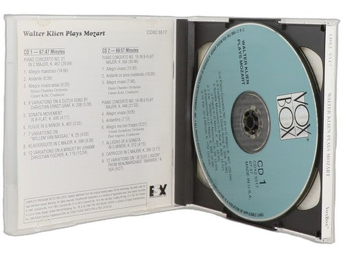Mozart - Piano Concertos - Box Set 2 CDs - Vox - 2000 - Walter Klien