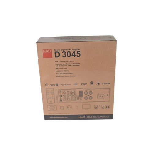 NAD D3045 Hybrid Digital DAC Amplifier Brand New Sealed NOS MM Phono Bluetooth