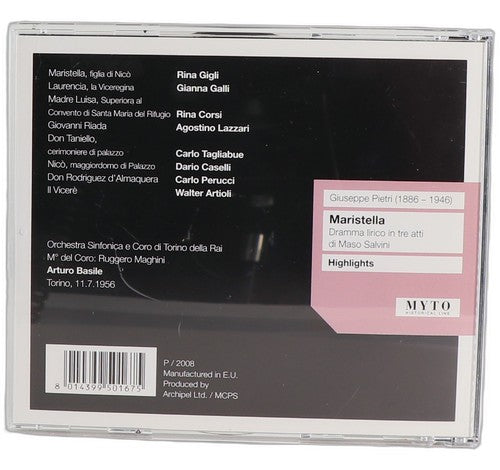 Pietri - Maristella (Highlights) - CD - Myto Records - 2008