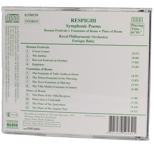 Respighi - Symphonic Poems: Roman Festivals • Pines Of Rome - CD - Chorlton Analogue