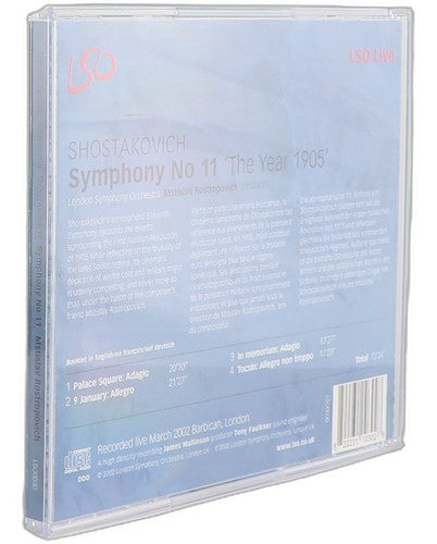 Shostakovich - Symphony No 11 - CD - LSO Live - 2002 - Mstislav Rostropovich