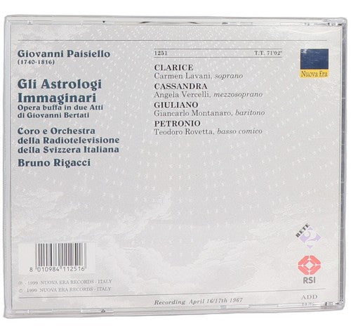 Giovanni Paisiello - Gli Astrologi Immaginari (CD)