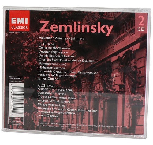 Von Zemlinsky - Complete Choral Works & Orchestral Songs - Box Set 2 CDs