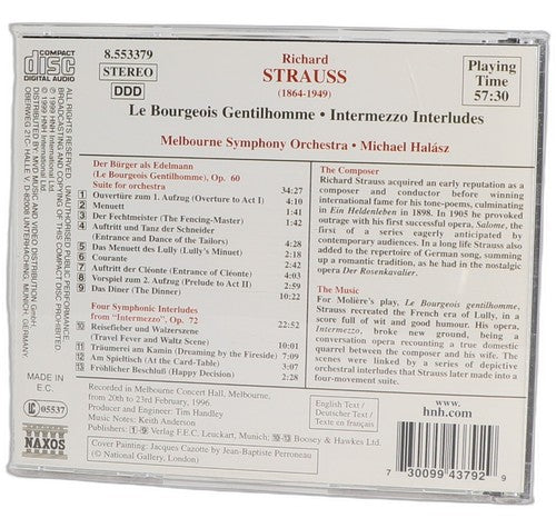 Strauss - Le Bourgeois Gentilhomme Op. 60, Intermezzo Op. 72 - CD - Naxos - 1999