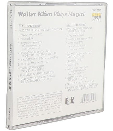 Mozart - Piano Concertos - Box Set 2 CDs - Vox - 2000 - Walter Klien