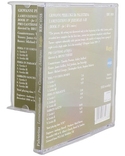 Palestrina - Lamentations of Jeremiah the Prophet, Book IV - CD - Regis Records