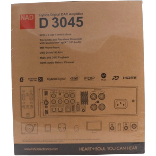 NAD D 3045 Hybrid Digital DAC Integrated Amplifier New Sealed Boxed MM Phono - Chorlton Analogue