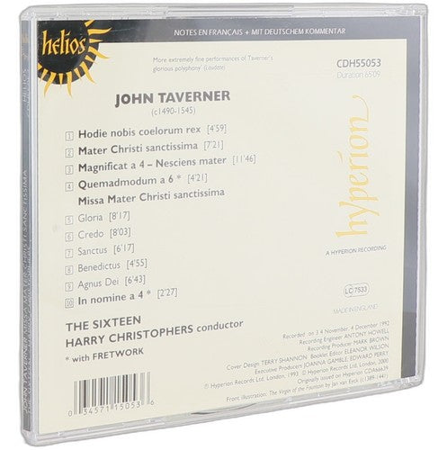 John Taverner - Missa Mater Christi Sanctissima (CD) - Chorlton Analogue