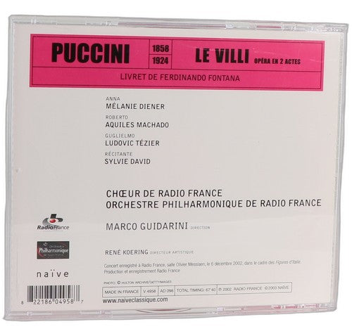 Giacomo Puccini - Le Villi (CD) - Chorlton Analogue